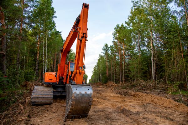 Backhoe Land Clearing in El Dorado Hills